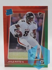 2021 Panini Donruss Optic Preview #P260 Kyle Pitts Red Green Prizm Rookie
